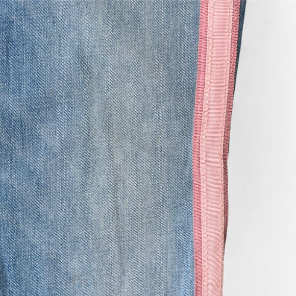 Veronica Beard Carolyn 10" Baby Boot Raw Hem Cropped Jeans Blue Size 26 - Picture 4 of 10